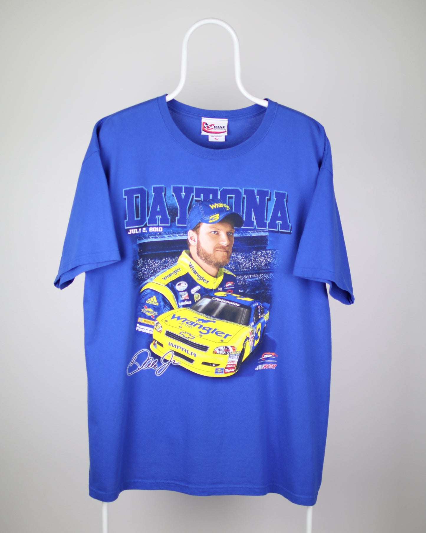 NASCAR Dale Earnhardt Jr and Snr Wrangler T-Shirt Extra Large