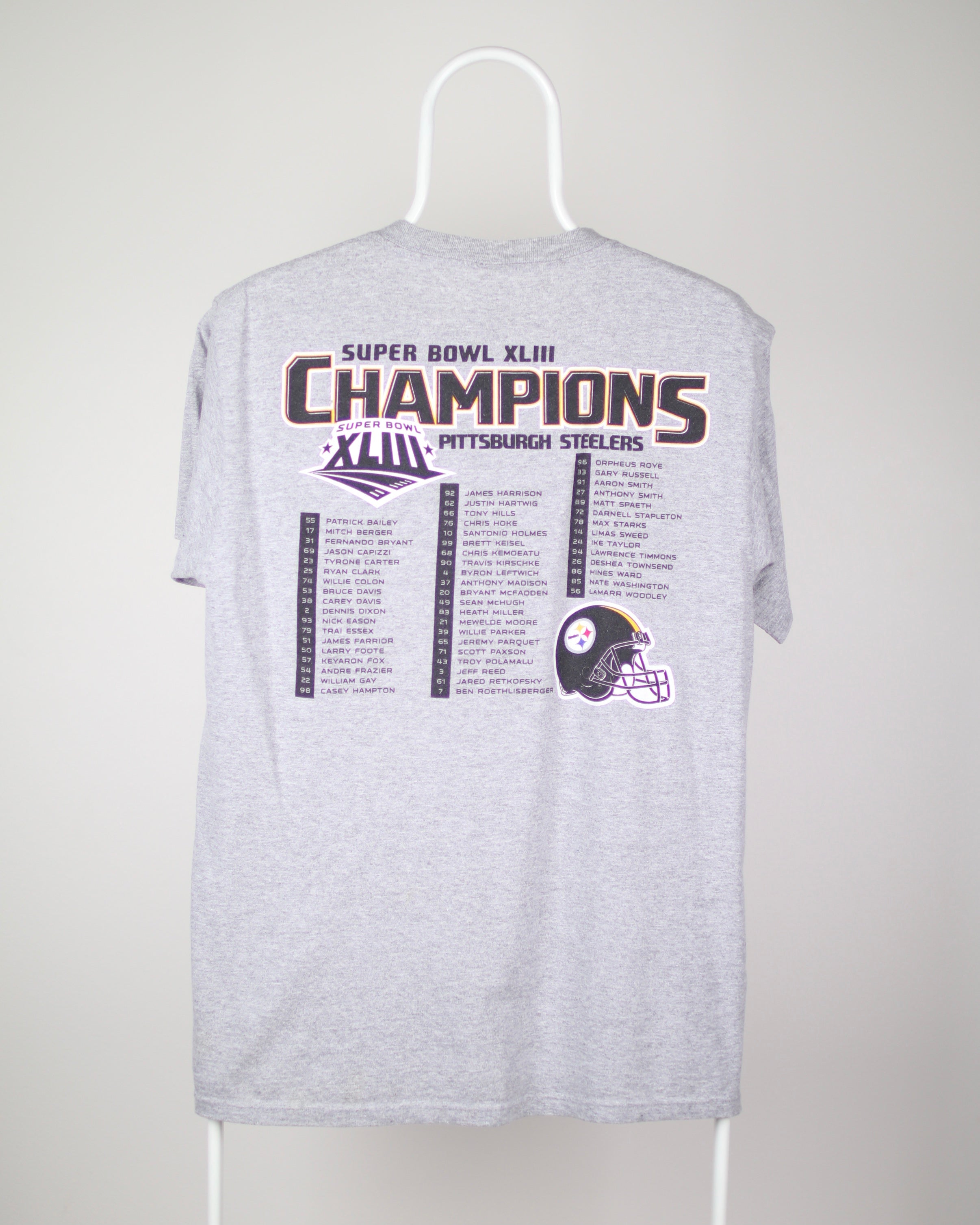 2009 Pittsburgh Steelers NFL Super Bowl XLIII Champions T Shirt Small