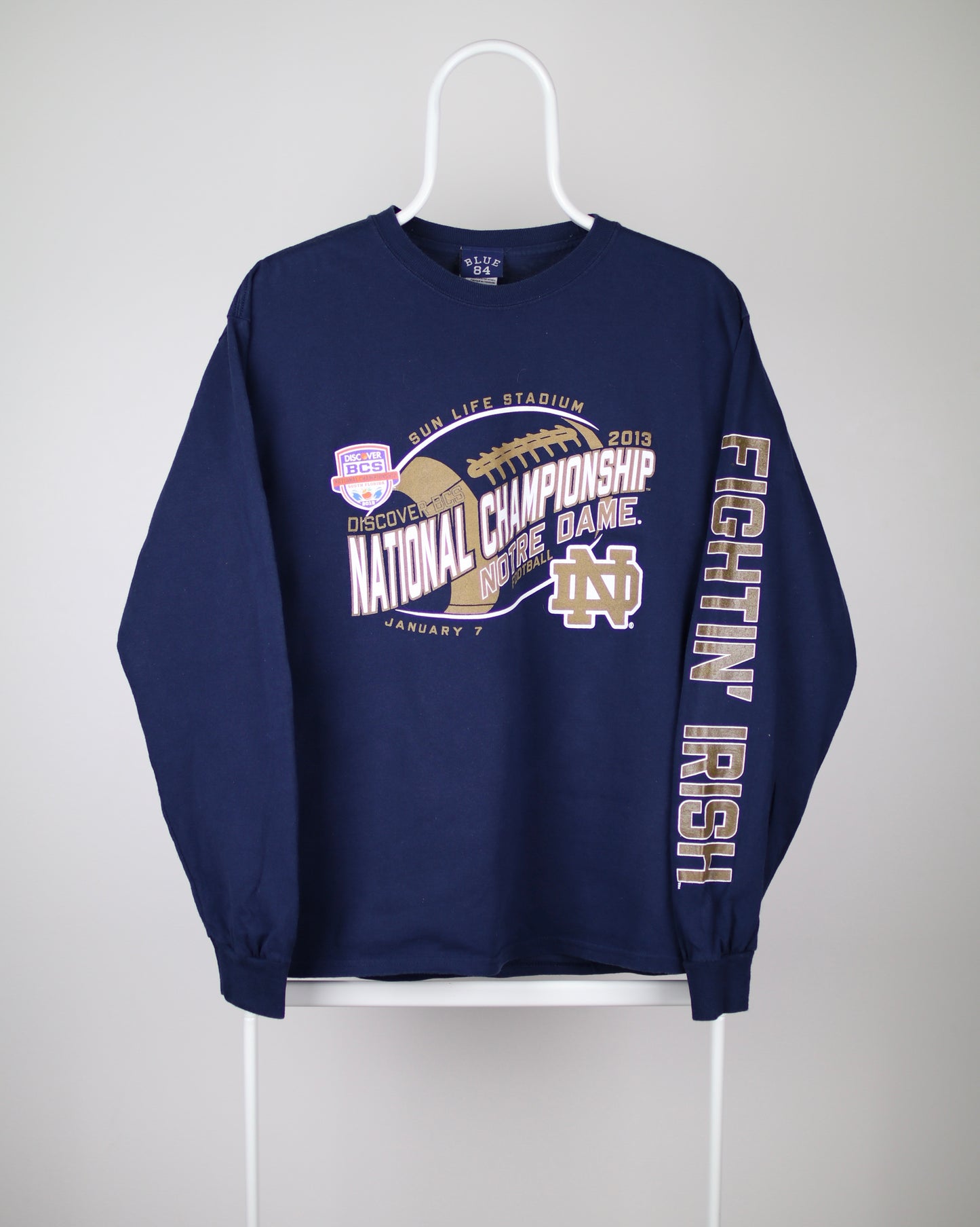 2013 Notre Dame Football National Championship Long Sleeve Medium