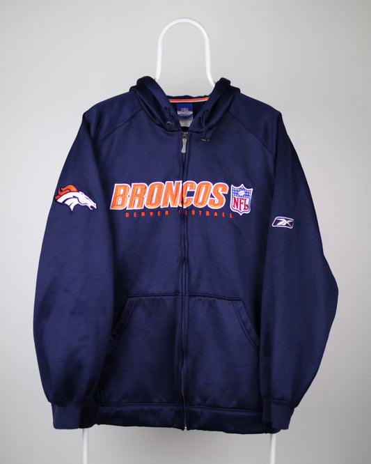 Reebok NFL Official Denver Broncos Zip Hoodie Large