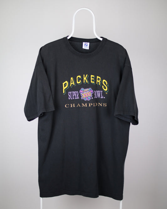 1997 Green Bay Packers NFL Super Bowl XXXI Champions Embroidered T-Shirt Extra Large